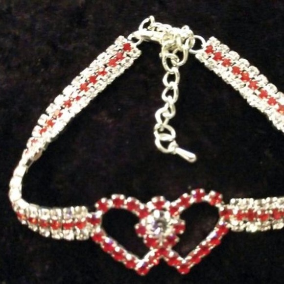 Jewelry - 7.5" SILVER PLATED ~ RHINESTONE BRACELET